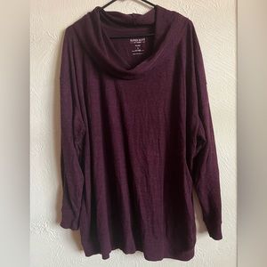 Torrid super soft plush knit cowl neck tunic sweatshirt